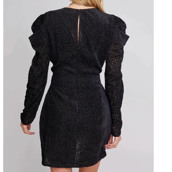 NWT ASTR Stroke of Midnight Wrap Dress - Picture 3 of 10